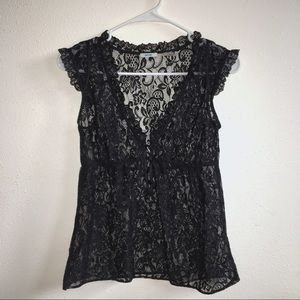 Kimchi Blue Urban Outfitters Black Lace Vest*